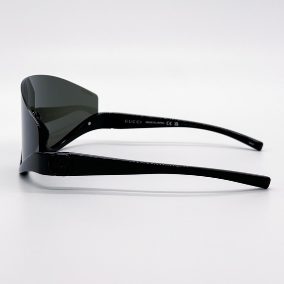 NEW GUCCI GG1650S 001 SHIELD BLACK WOMEN SUNGLASSES GUCCI - Picture 6 of 12